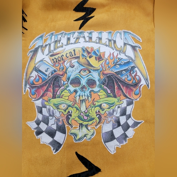 Metallica Military Jacket Upcycle Retro Band Merc - Picture 4 of 13